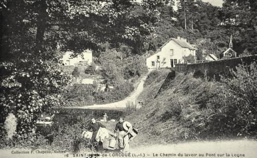 Iconographie - Le chemin du lavoir au pont sur la Logne