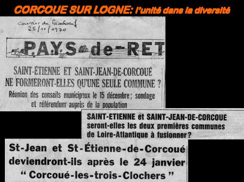 Iconographie - Extrait de presse sur la fusion de 1970 et 1971