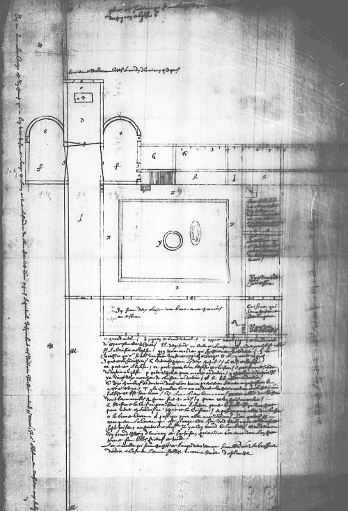 Iconographie - Plan d'une abbaye