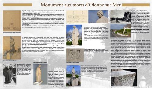 Iconographie - Panneau - Monument aux morts d'Olonne