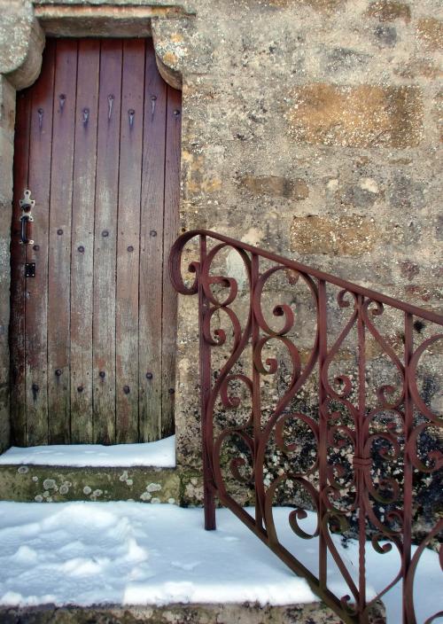 Iconographie - Neige au donjon médiéval 