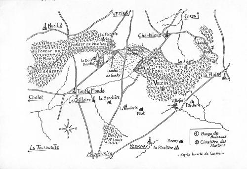 Iconographie - Plan de la bataille de Vezins