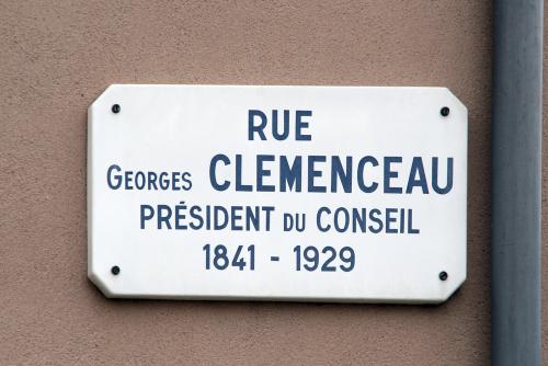 Iconographie - Plaque de rue Georges Clemenceau