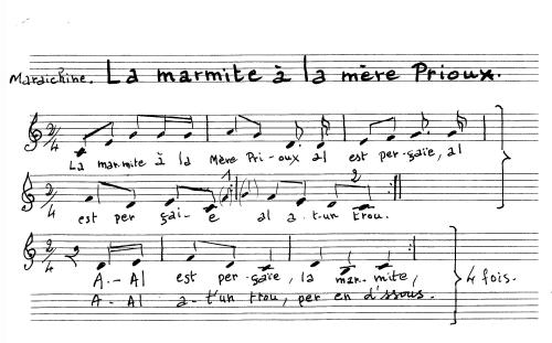 Partition - La marmite à la mère Prioux