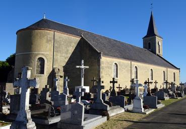 Iconographie - L'église vue du cimetière