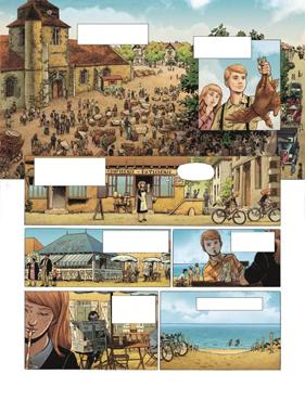 Iconographie - Planche de la BD éditée chez Glénat