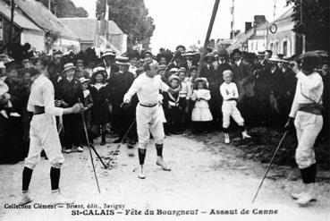 Iconographie - Fête du Bourgneuf -Assaut de canne