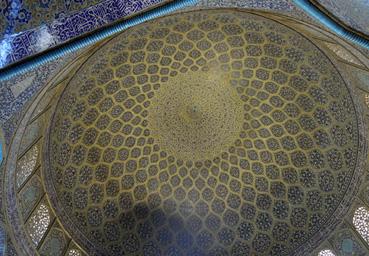 Iconographie - Coupole de la mosquée du Cheikh Lotfallâh, Ispahan