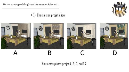 Iconographie - Avantage de la  3D avec Nos murs en scène