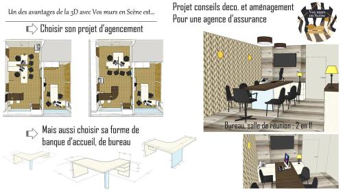 Iconographie - Avantage de la  3D avec Nos murs en scène