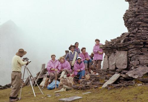 Iconographie - Ascension du Cho Oyu - La pose cinéma