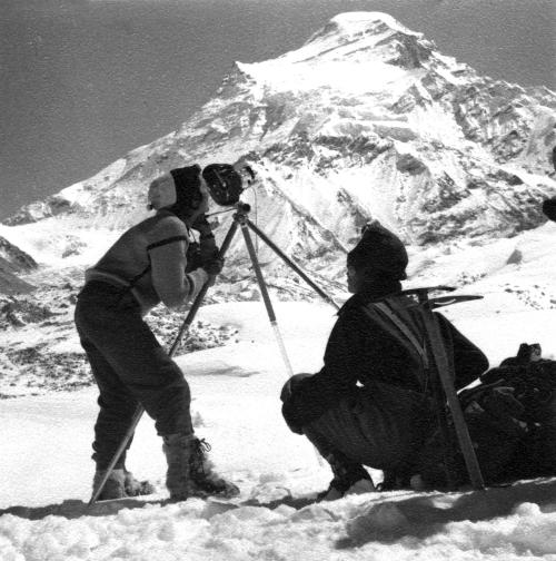 Iconographie - Ascension du Cho Oyu - Micheline Rambaud et son sherpa