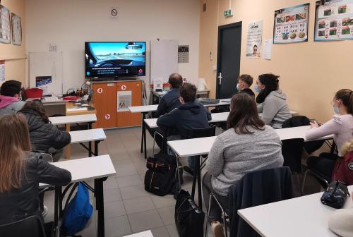 Iconographie - Salle de cours de l'auto-école Alain Flant