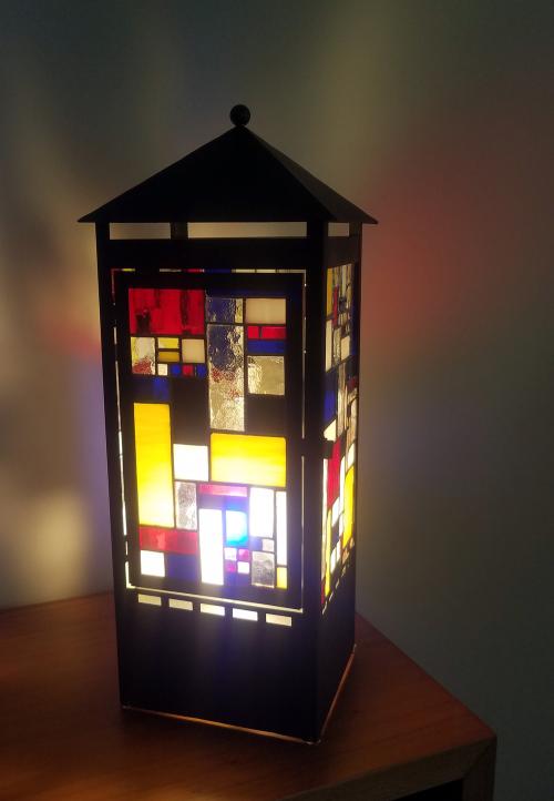 Iconographie - Mondrian de l'Atelier verre’sion colorée