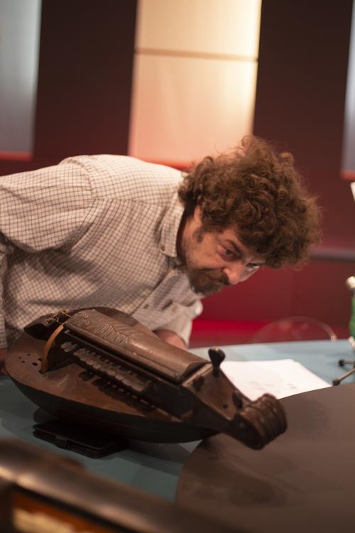 Iconographie - Sylvain Legay sur le plateau de TV Vendée