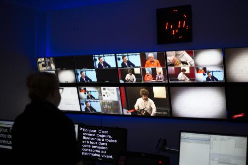 Iconographie - Enregistrement de l’émission Comme Toujours dans le studio de TV Vendée