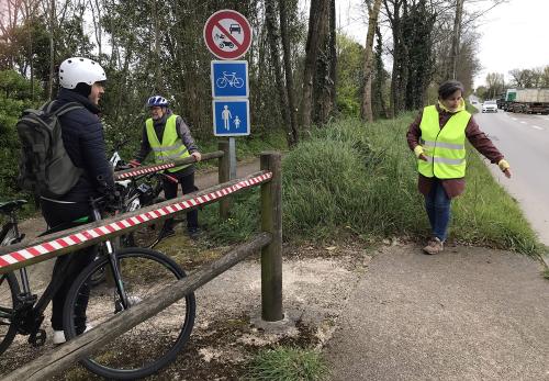 Iconographie - Aménagement d'une pistes cyclables