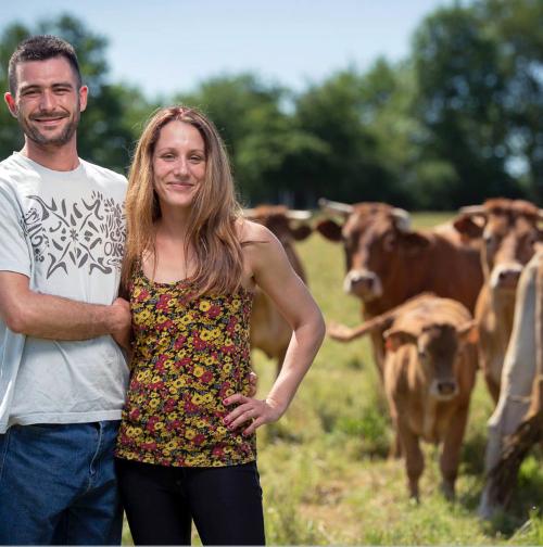 Iconographie - Le couple Trichet, du GAEC Le Pinier