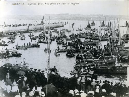 Iconographie - Douarnenez - Le Grand Port - Vue prise un jour de régate