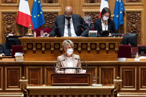 Iconographie - La sénatrice Annick Billon au Sénat