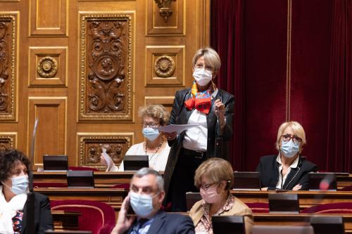 Iconographie - La sénatrice Annick Billon au Sénat