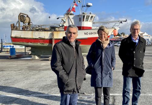 Iconographie - La sénatrice Annick Billon avec des élus noirmoutrins