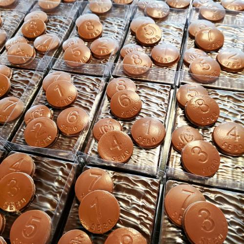 Iconographie - Production de la pâtisserie Maurice - Les pièces en chocolat