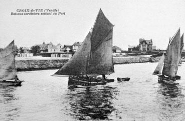 Iconographie - Bateaux sardiniers sortant du port