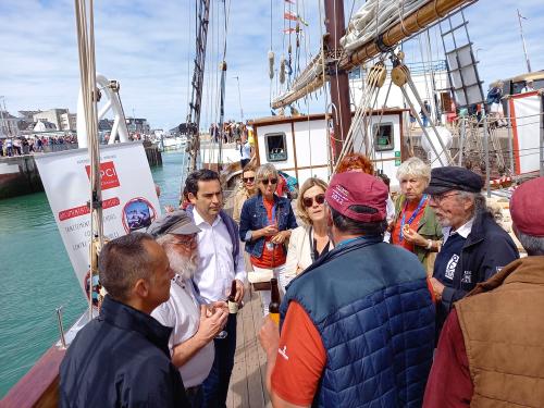 Iconographie - Réception à bord du Marité organisée par l’OPCI