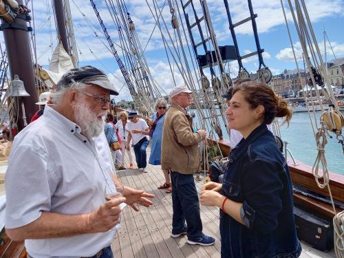 Iconographie - Réception à bord du Marité organisée par l’OPCI durant Fécamp Grand’Escale