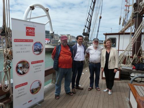 Iconographie - Réception à bord du Marité organisée par l’OPCI durant Fécamp Grand’Escale