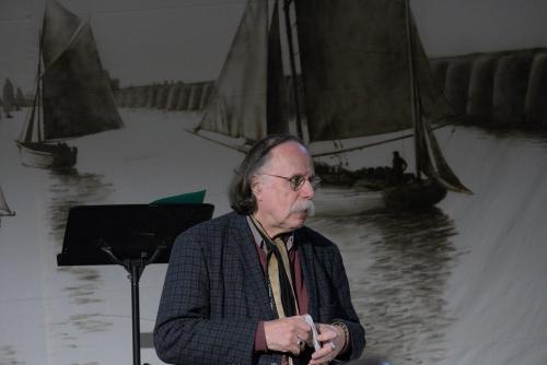 Iconographie - François Sicard à la soirée de lancement du recueil chansons maritimes en Vendée