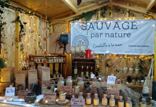 Iconographie - Stand au marché de Noël de Talmont 