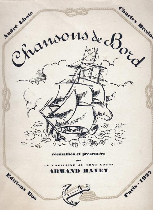 Iconographie - Page de garde de Chansons de bord du capitaine Hayet