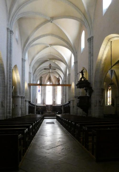 Iconographie - Collégiale Saint-Hippolyte (1415) - Poutre de gloire début XVe siècle