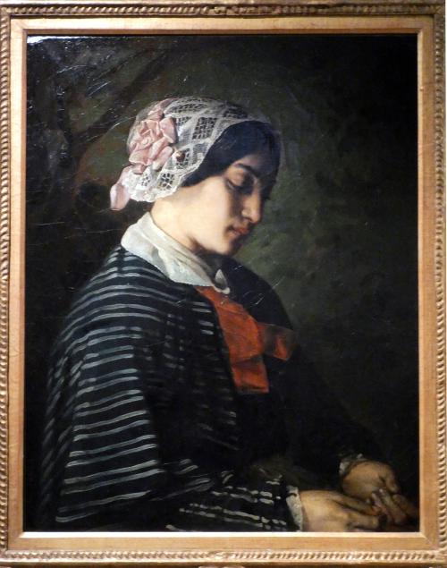 Iconographie - Jeune femme au bonnet, selon Gustave Courbet