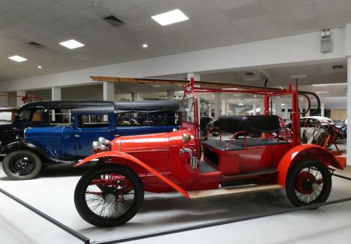 Iconographie - Musée Peugeot - Véhicule d'incendie, vers 1910