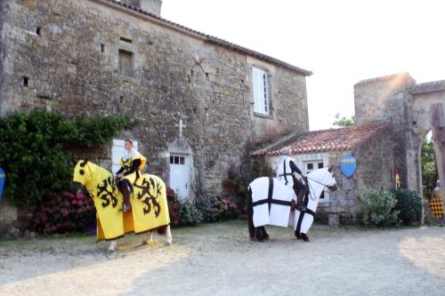 Iconographie - Fête médiévale au donjon - Cavaliers