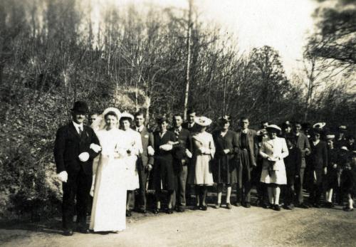 Iconographie - Cortège de la noce Marcel et Thérèse Gervier