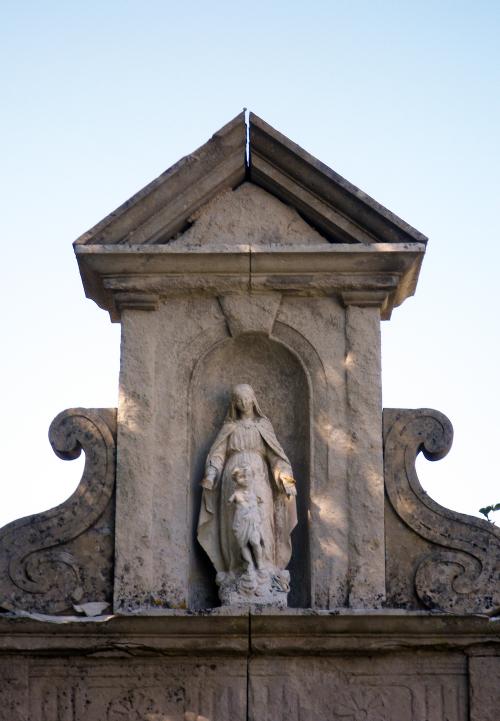 Iconographie - Chapelle  - Niche de la Vierge et l'Enfant