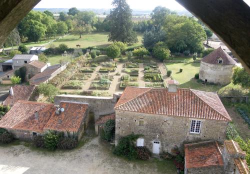 Iconographie - Vue sur le corps de ferme et le jardin