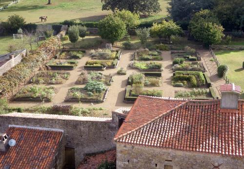 Iconographie - Vue sur le corps de ferme et le jardin