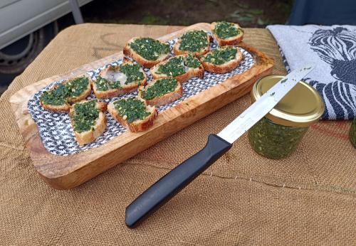 Iconographie - Tartine de pesto à l'ail des ours