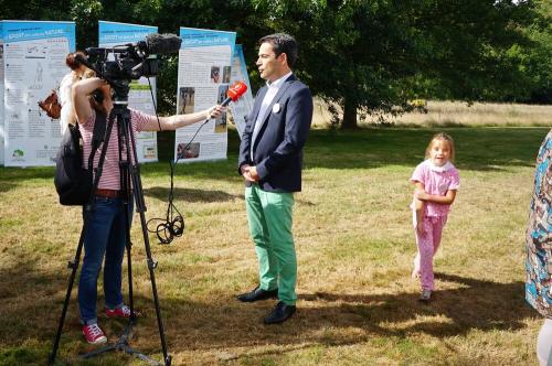 Iconographie - Interview de Christophe Aubineau par TV Vendée