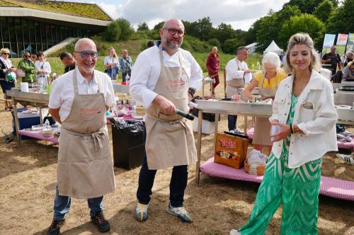 Iconographie - Concours de cuisine La Vendée aux Fourneaux, Jean-Pierre Pouvreau, Sylvain Bourmaud et Delphine Mougel