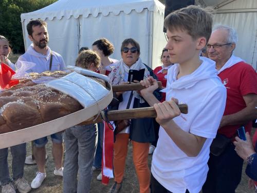 Iconographie - Les musiciens du Big Band Trad de Vendée après le final