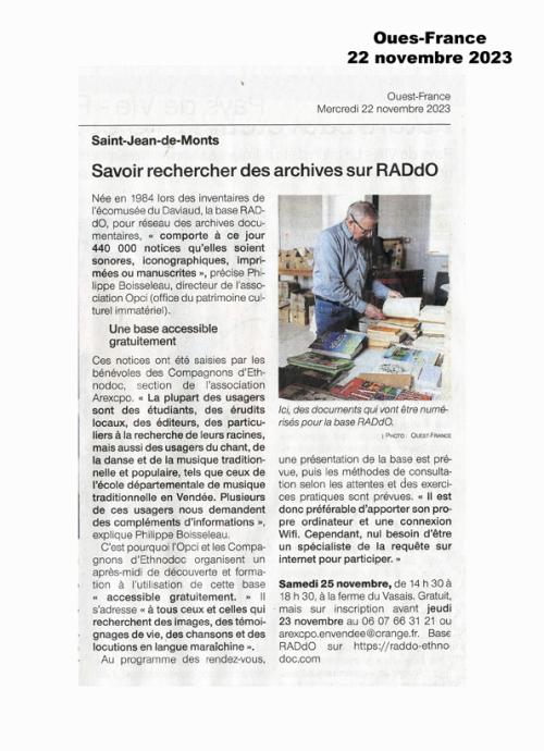 Article de presse - Formation à RADdO