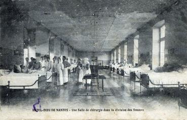 Iconographie - Hôtel-Dieu de Nantes - Une salle de chirurgie dans la division des femmes