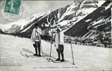 Iconographie - L'hiver à Chamonix - Amateurs de skis