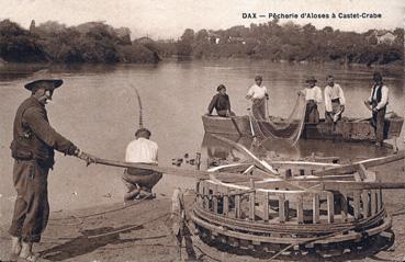 Iconographie - Pêcherie d'aloses à Castet-Crabe